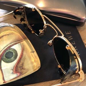 KREWE Orleans Blinker 24K Polarized Sunglasses EUC